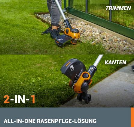 🏡 WORX WG163E9 Powershare 20V Akku Rasentrimmer für 44,16€ (statt 50€)