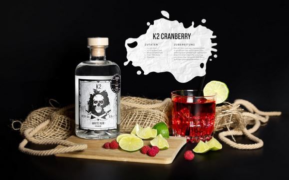 K2 White Rum mit 41,5% Vol, 0,5L für 13,29€ (statt 19€)