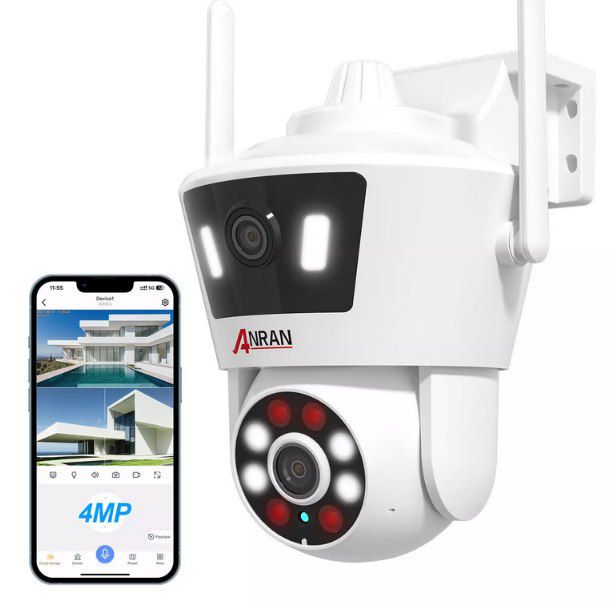 ANRAN P7   360° WLAN Überwachungskamera (1440p) für 37,99€ (statt 46€)