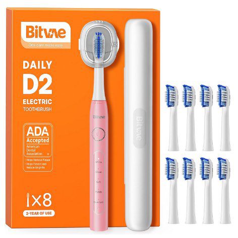 🪥 Bitvae D2 Elektrische Zahnbürste mit 5 Modi für 9,99€ (statt 15€)