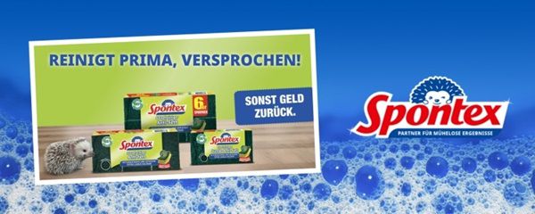 Update! Reinigungsschwämme Spontex kostenlos ausprobieren