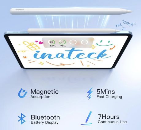 Inateck Stylus Pen für iPad mit Schnellladung für 11,27€ (statt 20€)