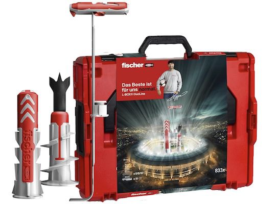 fischer L Boxx DuoLine praktische Box mit 2 Komponenten Dübeln für 112,99€ (statt 130€)