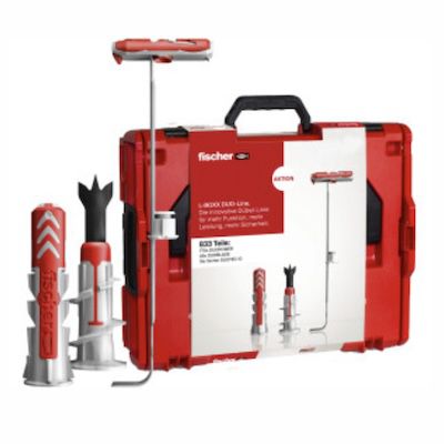 fischer L-Boxx DuoLine praktische Box mit 2-Komponenten-Dübeln für 112,99€ (statt 130€)