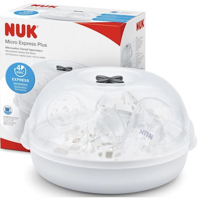 NUK Micro Express Plus Mikrowellen Sterilisator für Babyflaschen für 18,85€ (statt 25€)