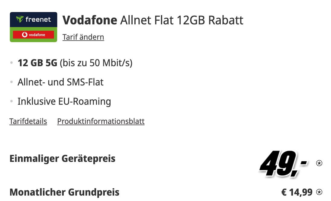 ⌚ Samsung Galaxy Watch Ultra 2025 für 49€ ➡️ Vodafone Allnet Flat mit 12GB für 14,99€ mtl.