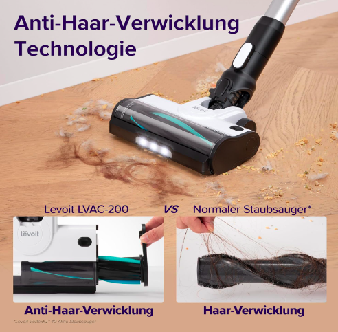 Levoit LVAC 200 4 in 1 kabelloser Staubsauger mit Tierhaardüse für 139,99€ (statt 169€)