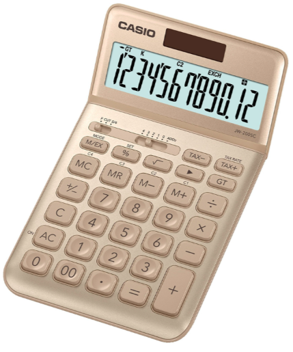 Casio JW 200SC GD Technisch Wissenschaftlicher Taschenrechner für 6,99€ (statt 21€)