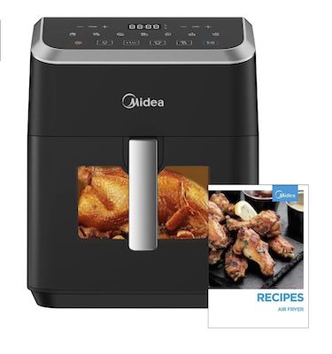 🍟 Midea Heißluftfritteuse 7L mit Easy-View Fenster für 48,59€ (statt 88€)