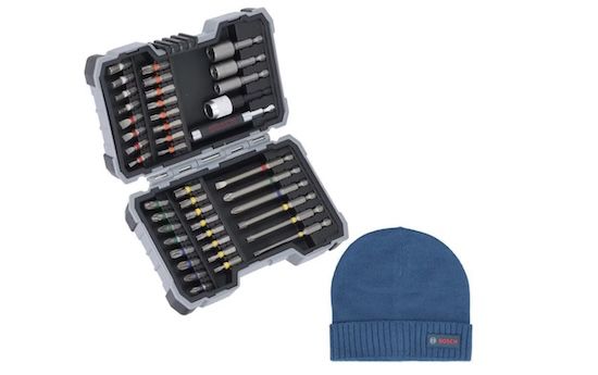 Bosch Professional 43tlg. Schrauberbit Set inkl. Bosch Mütze für 19,99€ (statt 25€)