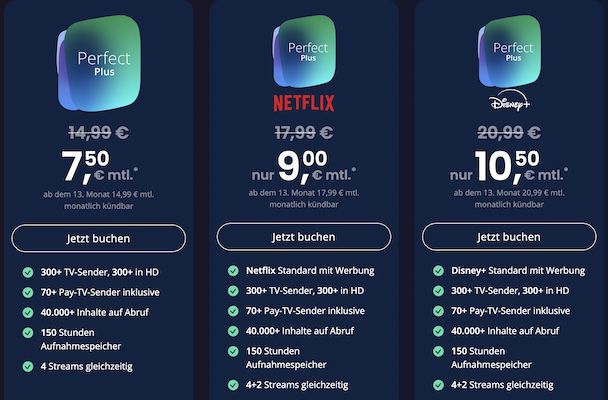 🔥 50% Rabatt auf waipu TV inkl. Netflix   z.B. mit Netflix Premium ab 16,74€ mtl.