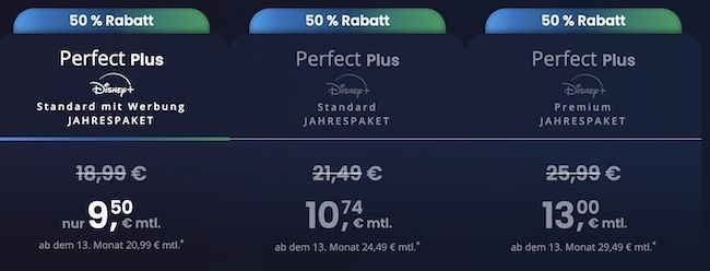 😍 HAMMER! 📺 Ab 9,50€ mtl.   50% Rabatt auf waipu.tv Perfect Plus inkl. Disney+