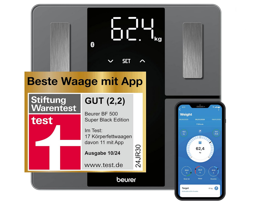 Beurer BF 500 Super Black Edition Waage für 27,99€ (statt 33€)