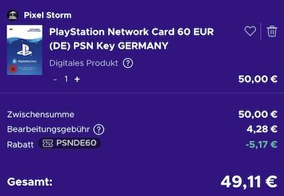 🎮🔥 60€ Sony Playstation Guthaben (PSN) Karte für 49,11€ 🎮🔥 60€ Sony Playstation Guthaben (PSN) Karte für 49,11€