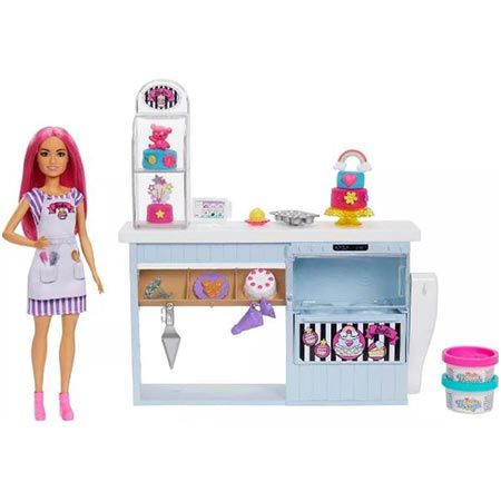 Barbie HGB73 – Tortenbäckerei Spielset mit Puppe (30 cm) für 18,13€ (statt 25€)