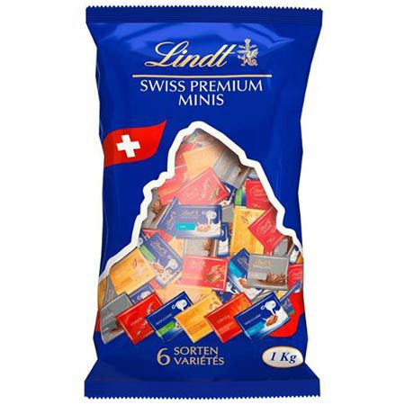 🍫 1Kg Lindt Napolitains Mini Schokoladentafeln mit 6 Sorten für 24,99€ (statt 35€)