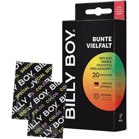 20er Pack Billy Boy Kondome Bunte Vielfalt, 52mm ab 7,74€ (statt 12€)