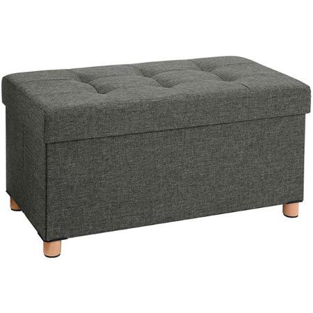 SONGMICS Sitztruhe mit Holzfüßen und Stauraum für 28,99€ (statt 40€)