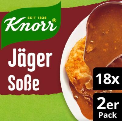 36x 46g Knorr Jäger Soße leckere braune Sauce (je 250ml Soße) ab 16,74€ (statt 25€)