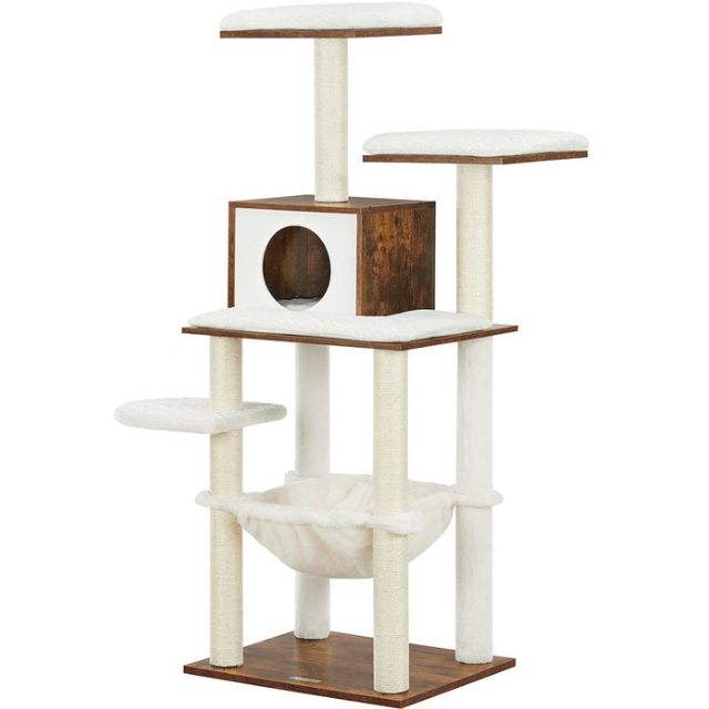 😺 Feandrea modern Katzenbaum in Vintagebraun für 59,99€ (statt 78€)
