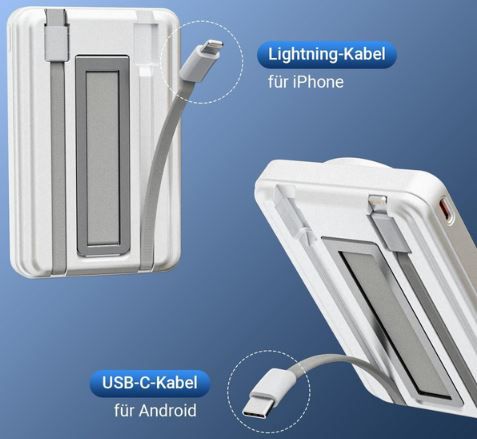 Eazpower Magsafe Powerbank mit 10.000mAh + Kabel für 27,99€ (statt 40€)