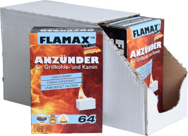 12 x 64er Pack Estexo Flamax Kamin  & Grillanzünder für 20,34€ (statt 33€)