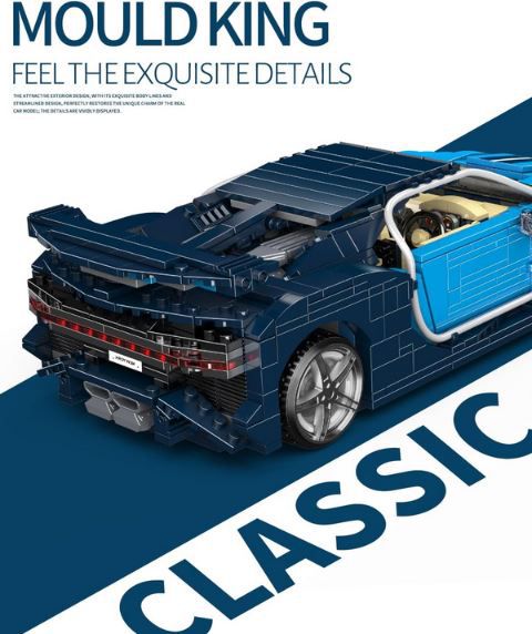 Mould King 10111 MOC Technik Sportwagen Bausatz für 39,20€ (statt 50€)