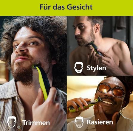 🪒 Philips QP2834/31 OneBlade 360 Face & Body Rasierer für 39,99€ (statt 65€)