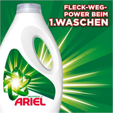 Ariel Universal+ Flüssigwaschmittel, 100 Waschladungen ab 20,89€ (statt 27€)