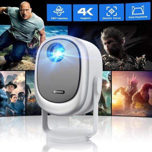 📽️ EXTRAVIS H1 720p Mini Beamer mit 500 ANSI Lumen für 31,79€ (statt 53€)