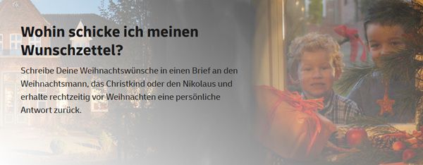 Weihnachtspost vom Weihnachtsmann erhalten