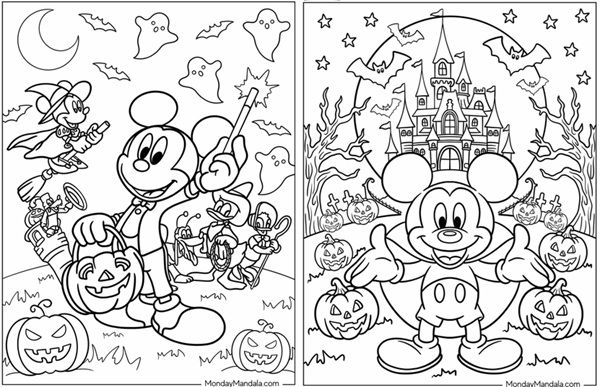 🎃 Gratis: Disney Halloween Malvorlagen für Kinder zum Ausdrucken 🎃 Gratis: Disney Halloween Malvorlagen für Kinder zum Ausdrucken