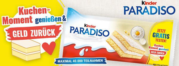 Wieder da! Paradiso von Kinderschokolade kostenlos ausprobieren - ab dem 13.10. Wieder da! Paradiso von Kinderschokolade kostenlos ausprobieren ab dem 13.10.