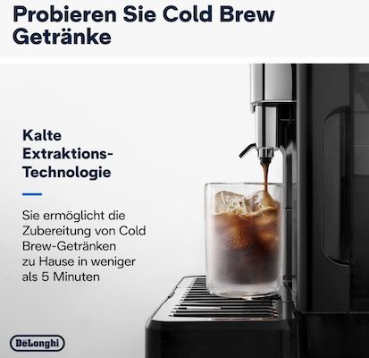 DeLonghi Eletta Explore Cold Brew Kaffeevollautomat mit Milchsystem für 989,99€ (statt 1.150€)