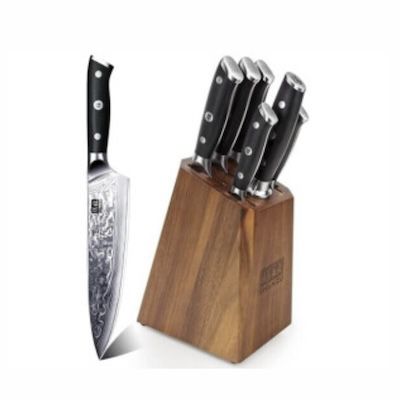 SHAN ZU 7-tlg. Küchenmesserset für 199,49€ (statt 220€)
