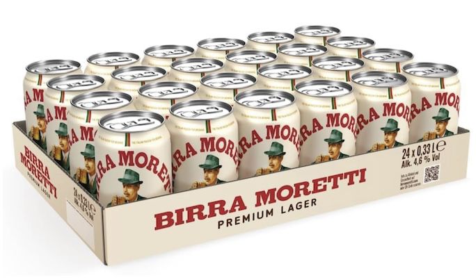 🇮🇹🍻 24x 0,33l Birra Moretti Helles Bier für 21,84€ (statt 27€)   0,91€ pro Dose