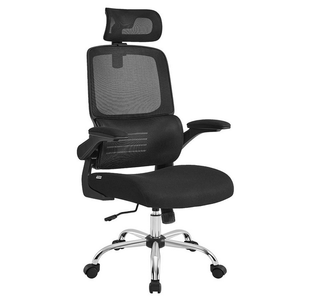 SONGMICS Bürostuhl mit Lendenwirbel- & Kopfstütze für 77,99€ (statt 120€)