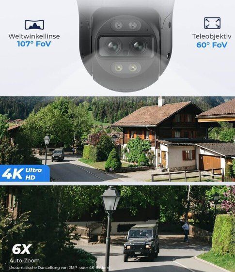 reolink Trackmix 4K 8MP Überwachungskamera für 139,99€ (statt 160€)