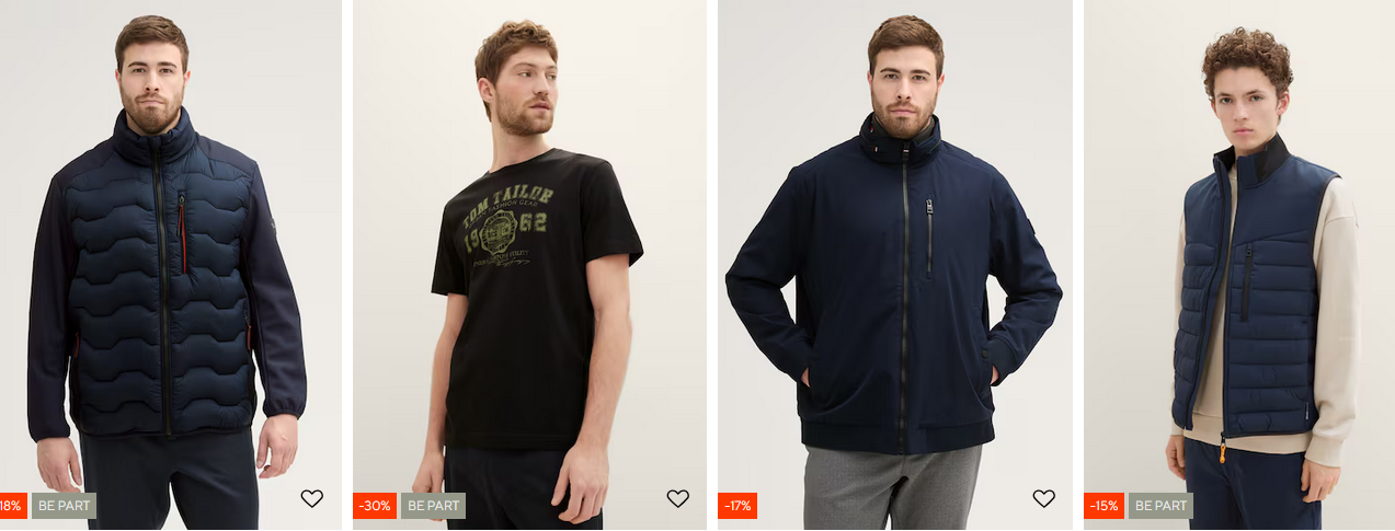 Tom Tailor Black Friday: bis 38% Rabatt im Sale + 25% extra Rabatt auf alles