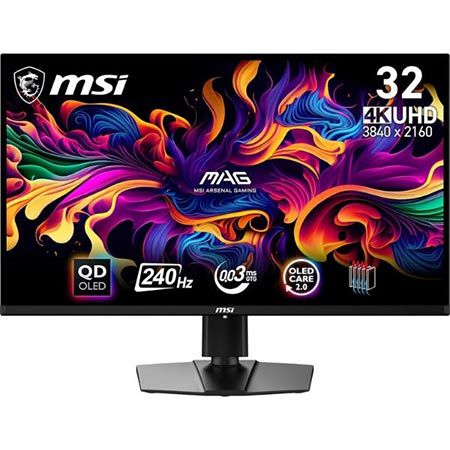 🖥️ MSI MAG 321UPX QD-OLED 31.5″ 4K UHD Gaming Monitor für 699,90€ (statt 845€)