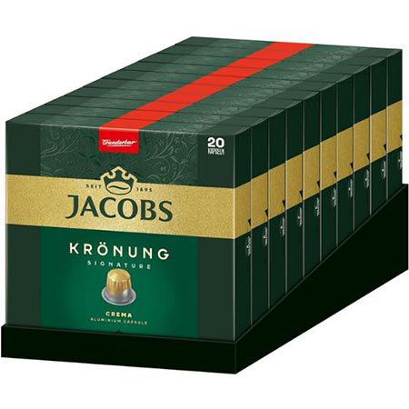 ☕️ 200er Pack Jacobs Krönung Crema Kaffeekapseln ab 44,36€ (statt 58€)