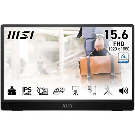 MSI PRO MP161 E2U 15,6″ FHD Portabler Monitor mit 60Hz für 79€ (statt 89€)