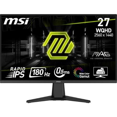 🖥️ MSI MAG 275QF 27″ WQHD Gaming Monitor mit 180Hz / 0.5ms für 179,99€ (statt 221€)