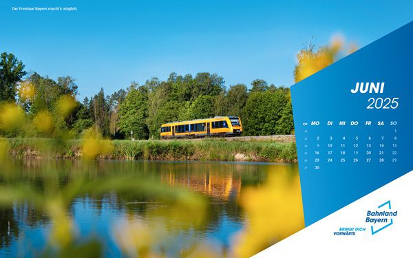 Kostenloser Bahnland Bayern Wandkalender 2026   ab 17.11. bestellbar