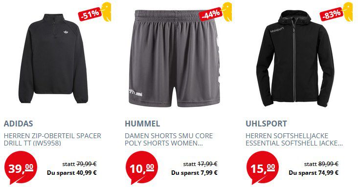 👕 Black Pickday: bis 95% Rabatt   Sportfashion Sale ab 2€   bis Mitternacht!