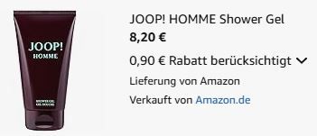 JOOP! Homme Shower Gel, 150ml für 8€ (statt 12€)