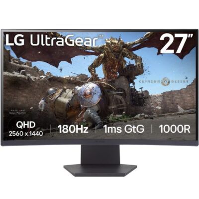 LG Electronics 27GS60QX QHD (2560 x 1440) Monitor mit 180Hz für 144,99€ (statt 162€)