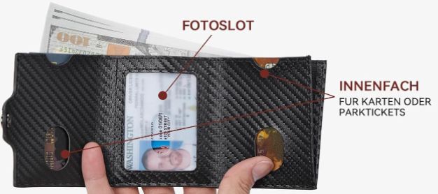 BOSTANTEN Geldbörse mit Münzfach & Kartenetui für 8,99€ (statt 18€)