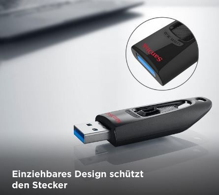 2er Pack SanDisk Ultra USB 3.0 Flash Laufwerk, 64 GB für 12,09€ (statt 19€)