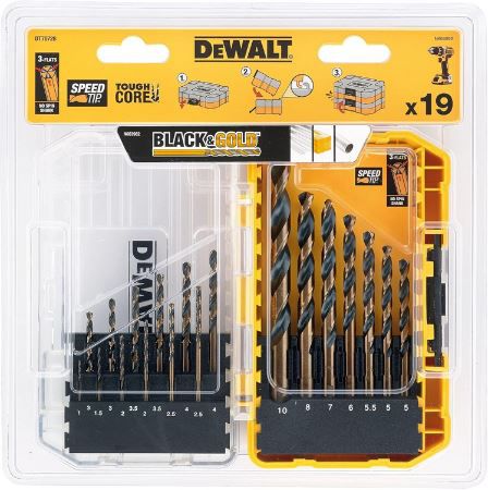 Dewalt DT70728 HSS Metallbohrer Set, 19 tlg. für 17,48€ (statt 23€)